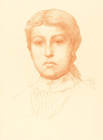 少女之头 作者 阿方斯·莱格罗斯（Alphonse Legros）
