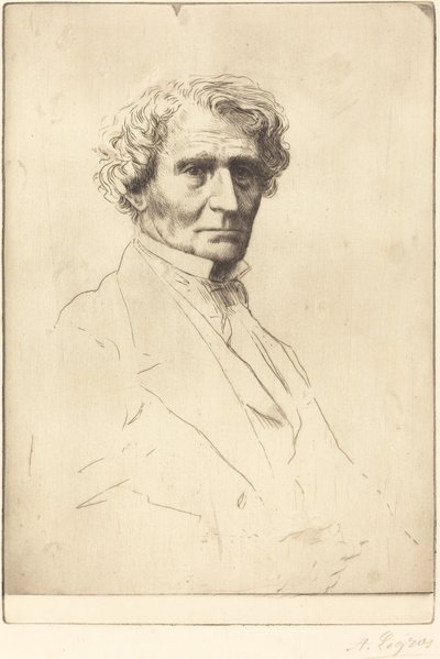 赫克托-柏辽兹。 作者 阿方斯·莱格罗斯（Alphonse Legros）