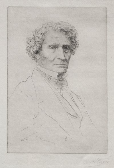 赫克托·贝利奥兹（Hector Berlioz）。 作者 阿方斯·莱格罗斯（Alphonse Legros）