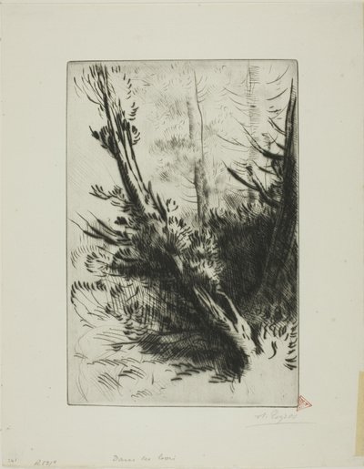 在树林里 作者 阿方斯·莱格罗斯（Alphonse Legros）