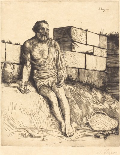 工作，第一盘。 作者 阿方斯·莱格罗斯（Alphonse Legros）