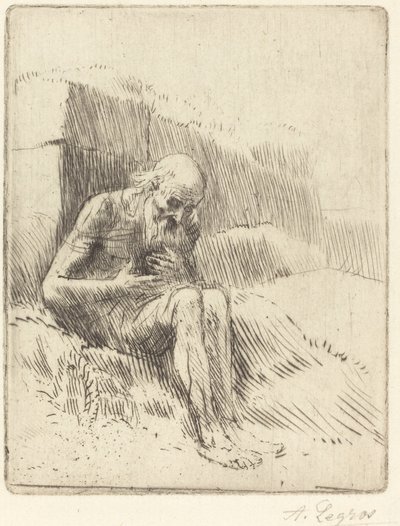 工作，第二盘。 作者 阿方斯·莱格罗斯（Alphonse Legros）