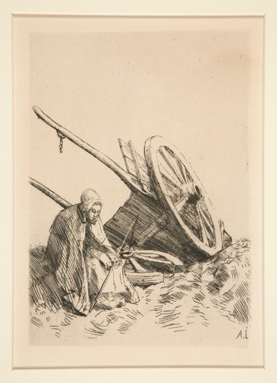 La Charette Brisee（破车） 作者 阿方斯·莱格罗斯（Alphonse Legros）