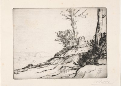 刷山。 作者 阿方斯·莱格罗斯（Alphonse Legros）
