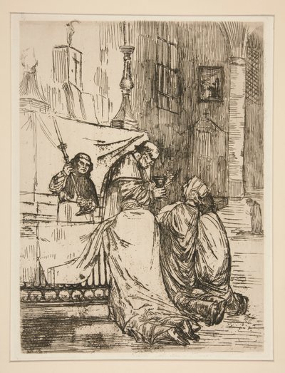 圣餐 作者 阿方斯·莱格罗斯（Alphonse Legros）