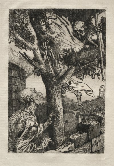 死者中的死亡。 作者 阿方斯·莱格罗斯（Alphonse Legros）