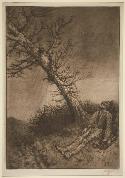 流浪者之死 作者 阿方斯·莱格罗斯（Alphonse Legros）