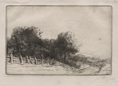 景观（Un Paysage） 作者 阿方斯·莱格罗斯（Alphonse Legros）