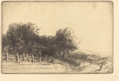 景观 (Un paysage) 作者 阿方斯·莱格罗斯（Alphonse Legros）
