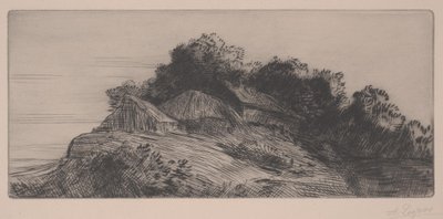 风景（蚀刻） 作者 阿方斯·莱格罗斯（Alphonse Legros）
