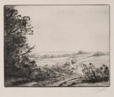景观。 作者 阿方斯·莱格罗斯（Alphonse Legros）