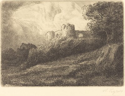 景观设计。 作者 阿方斯·莱格罗斯（Alphonse Legros）