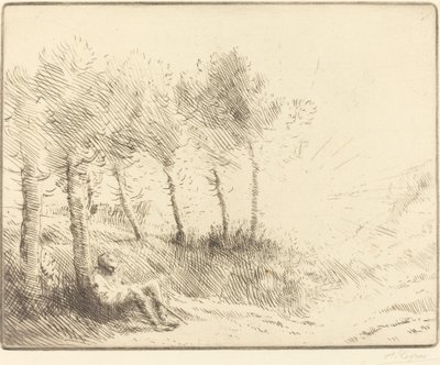 景观设计。 作者 阿方斯·莱格罗斯（Alphonse Legros）