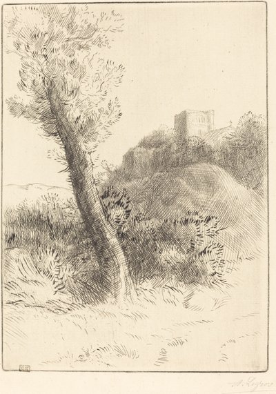 景观设计。 作者 阿方斯·莱格罗斯（Alphonse Legros）