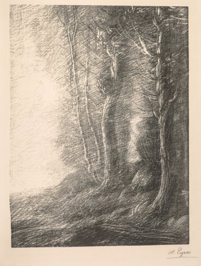 景观景观。 作者 阿方斯·莱格罗斯（Alphonse Legros）