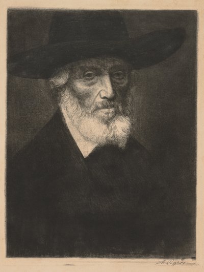 托马斯·卡莱尔的画像。 作者 阿方斯·莱格罗斯（Alphonse Legros）