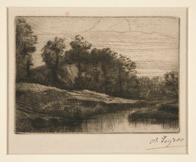 Le Soir (Coucher de Soleil)（晚霞） 作者 阿方斯·莱格罗斯（Alphonse Legros）