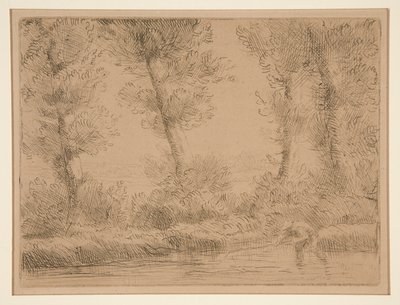 涟漪河岸 作者 阿方斯·莱格罗斯（Alphonse Legros）