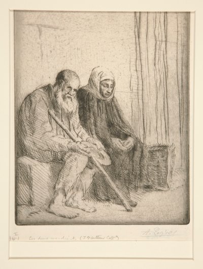 两个乞丐 作者 阿方斯·莱格罗斯（Alphonse Legros）