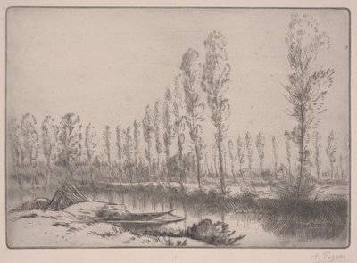 Les Tourbieres：在亚眠附近（蚀刻） 作者 阿方斯·莱格罗斯（Alphonse Legros）