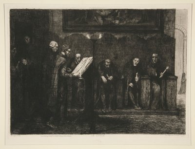 Les chantres espagnols, or Le lutrin (The Spanish Cantors, or The Lectern) 作者 阿方斯·莱格罗斯（Alphonse Legros）
