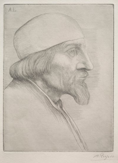 戴头巾的男人 作者 阿方斯·莱格罗斯（Alphonse Legros）