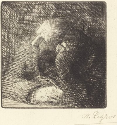 冥想 作者 阿方斯·莱格罗斯（Alphonse Legros）