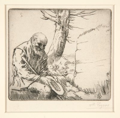Mendiant，son Chapeau a la Main（手持帽子的乞丐） 作者 阿方斯·莱格罗斯（Alphonse Legros）