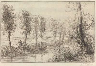 磨坊附近 作者 阿方斯·莱格罗斯（Alphonse Legros）