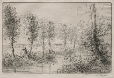 临近磨坊。 作者 阿方斯·莱格罗斯（Alphonse Legros）