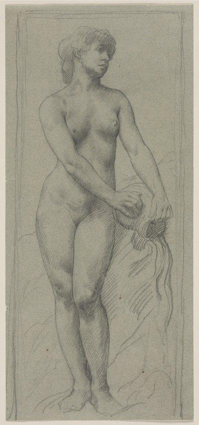 裸女 作者 阿方斯·莱格罗斯（Alphonse Legros）