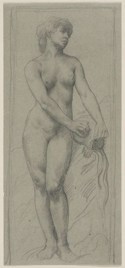 裸体女人。 作者 Alphonse Legros
