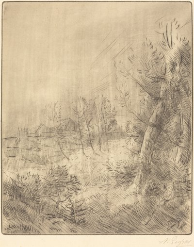 老村庄 Ville vieille。 作者 阿方斯·莱格罗斯（Alphonse Legros）