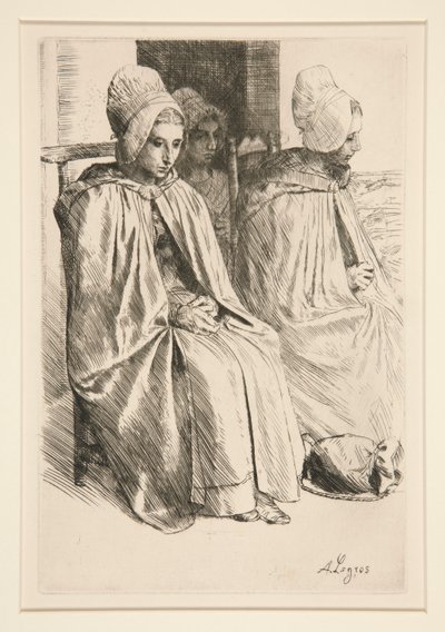 Paysannes des Environe de Boulogne（布洛涅附近的农妇） 作者 阿方斯·莱格罗斯（Alphonse Legros）