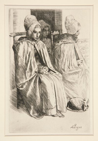 Paysannes des Environs de Boulogne（布洛涅附近的农妇） 作者 阿方斯·莱格罗斯（Alphonse Legros）