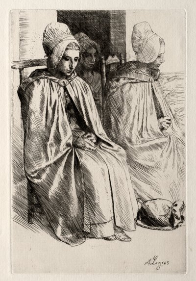 布洛涅附近的农妇 作者 阿方斯·莱格罗斯（Alphonse Legros）