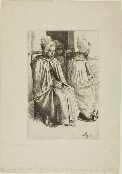 布洛涅附近的农妇 作者 阿方斯·莱格罗斯（Alphonse Legros）
