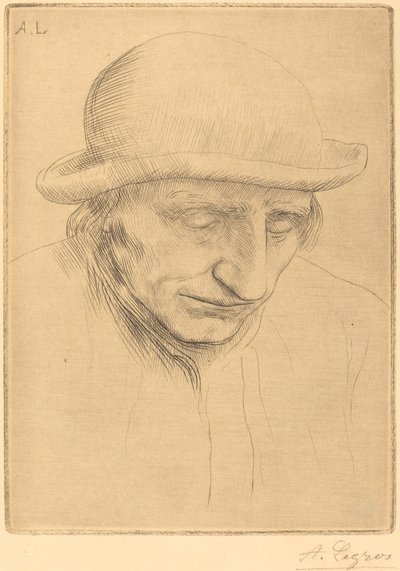 戴圆帽的农民 戴圆帽的农民。 作者 阿方斯·莱格罗斯（Alphonse Legros）