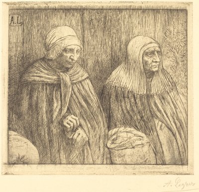 Paysannes农民。 作者 阿方斯·莱格罗斯（Alphonse Legros）
