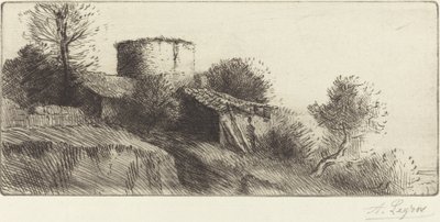 鸽子塔 La tour aux pigeons. 作者 阿方斯·莱格罗斯（Alphonse Legros）