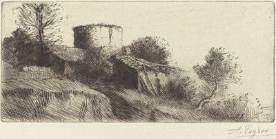 鸽子塔 La tour aux pigeons. 作者 阿方斯·莱格罗斯（Alphonse Legros）