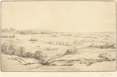 平原（La plaine） 作者 阿方斯·莱格罗斯（Alphonse Legros）