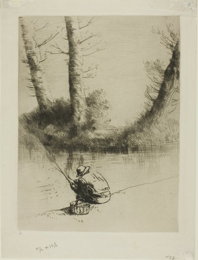 鱼竿渔夫 作者 阿方斯·莱格罗斯（Alphonse Legros）