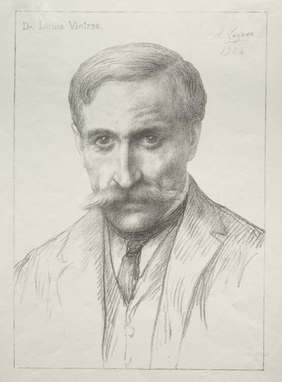 路易斯-文特拉斯博士肖像 作者 阿方斯·莱格罗斯（Alphonse Legros）