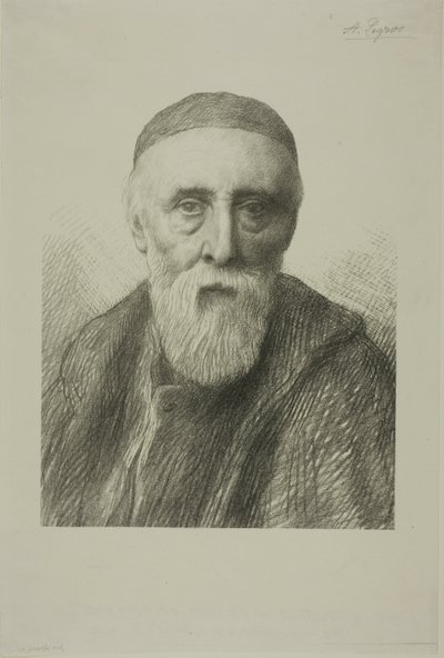 G.F.沃茨肖像，R.A.，第二版 作者 阿方斯·莱格罗斯（Alphonse Legros）