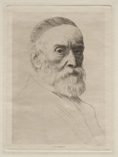 乔治-弗雷德里克-瓦兹肖像 作者 阿方斯·莱格罗斯（Alphonse Legros）