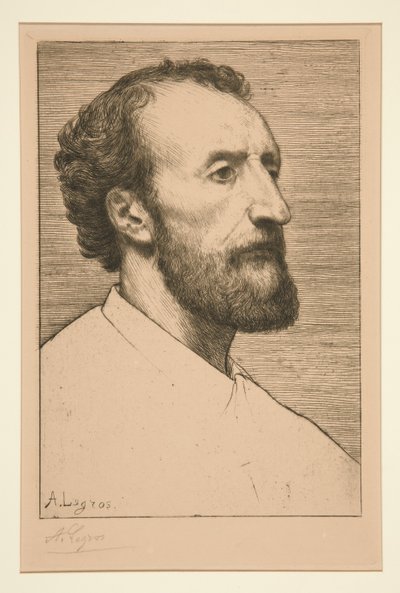 儒勒-达卢肖像 作者 阿方斯·莱格罗斯（Alphonse Legros）