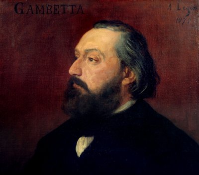 Leon Gambetta (1838-1882) 法国政治家的肖像。 Alphonse Legros (1837-1911) 于 1875 年作画。奥赛博物馆。 作者 阿方斯·莱格罗斯（Alphonse Legros）