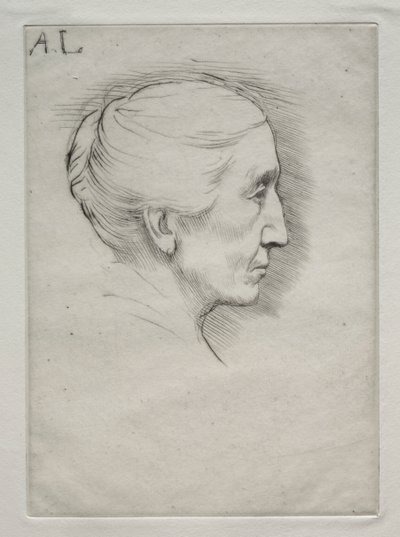 艾米莉-休斯夫人肖像（第一版） 作者 阿方斯·莱格罗斯（Alphonse Legros）