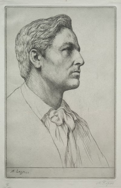 查尔斯-霍尔罗伊德爵士肖像 作者 阿方斯·莱格罗斯（Alphonse Legros）